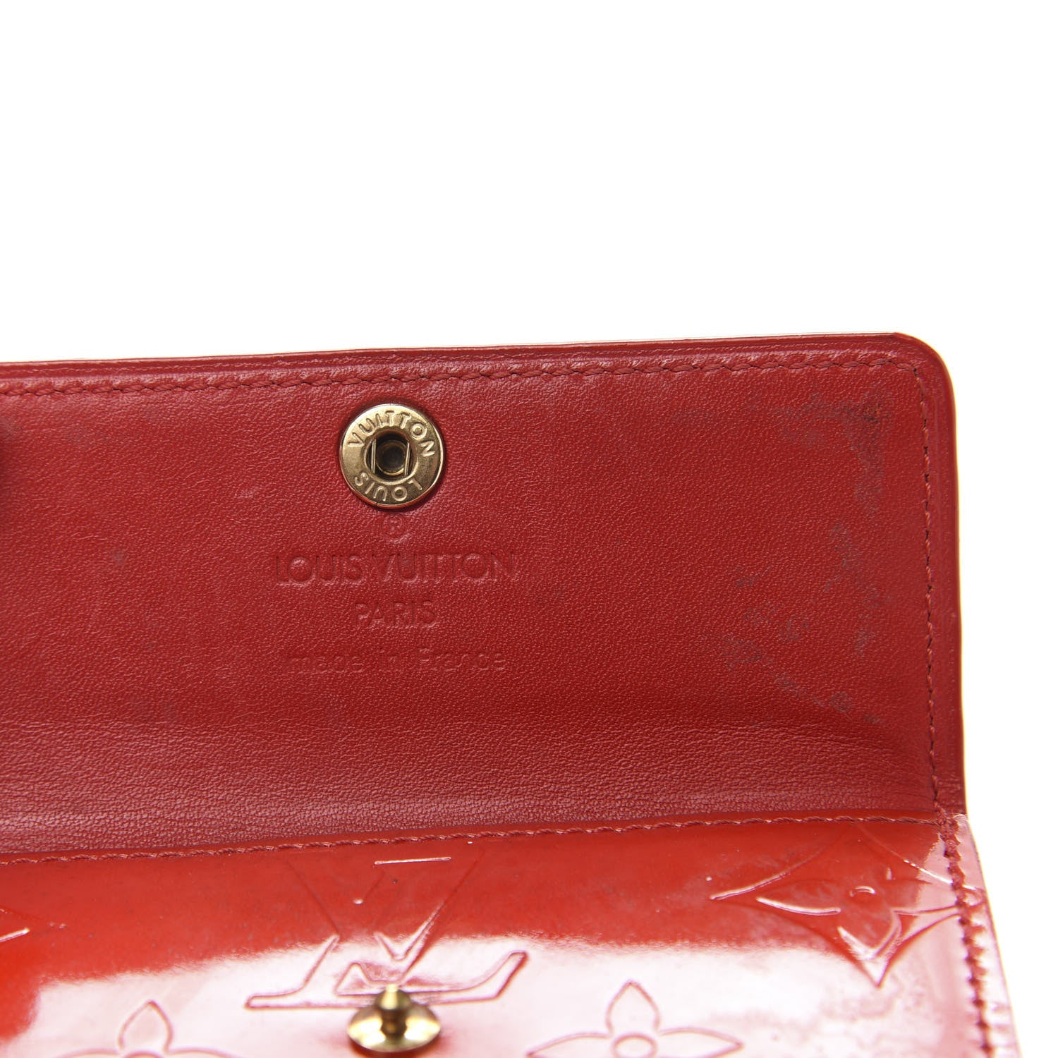 Louis Vuitton Vernis Elise Wallet Pomme D'Amour 8 of 12