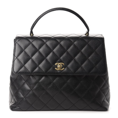 Chanel Caviar Quilted Jumbo Kelly Flap Black 1 of 13