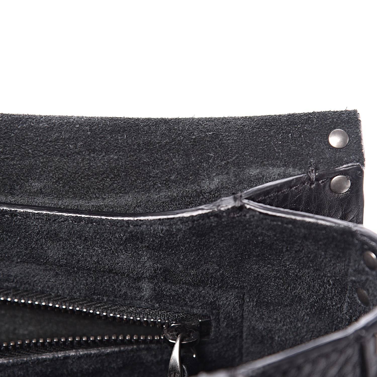 Valentino Garavani Pebbled Calfskin Turquoise Medium Guitar Strap Rockstud Rolling Flap Saddle Bag Black 11 of 17