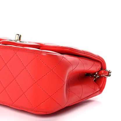 Chanel Lambskin Quilted Mini Square Flap Red 10 of 12