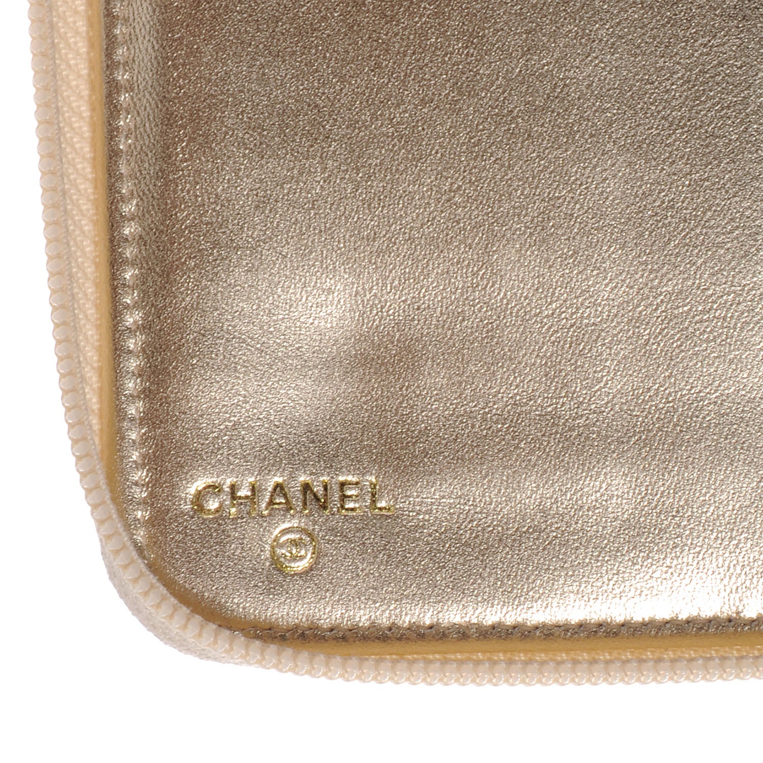 Chanel Patent Calfskin Lucky Symbols Zip Around Wallet Gold 6 of 8