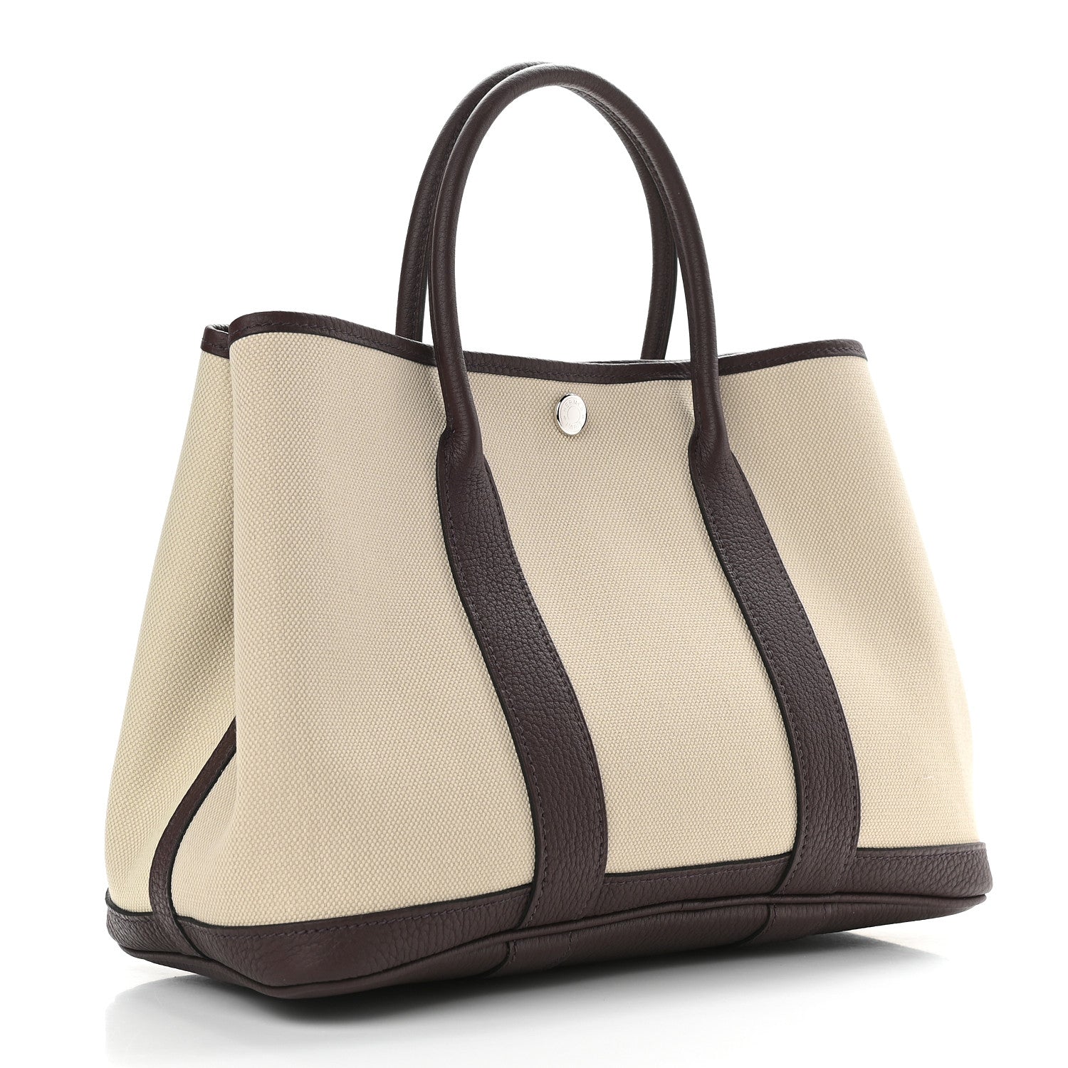 Hermes Toile Militaire Vache Country Garden Party 30 TPM Tote Beton Rouge Sellier 3 of 8