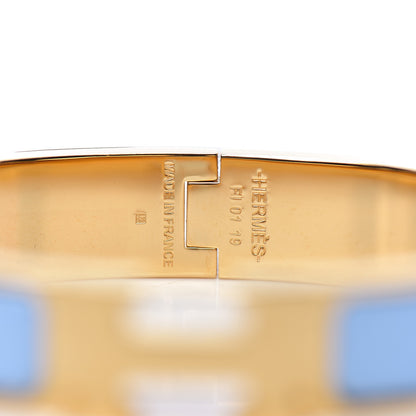 Hermes Enamel Narrow Clic Clac H Bracelet GM Bleu Cielo 3 of 4