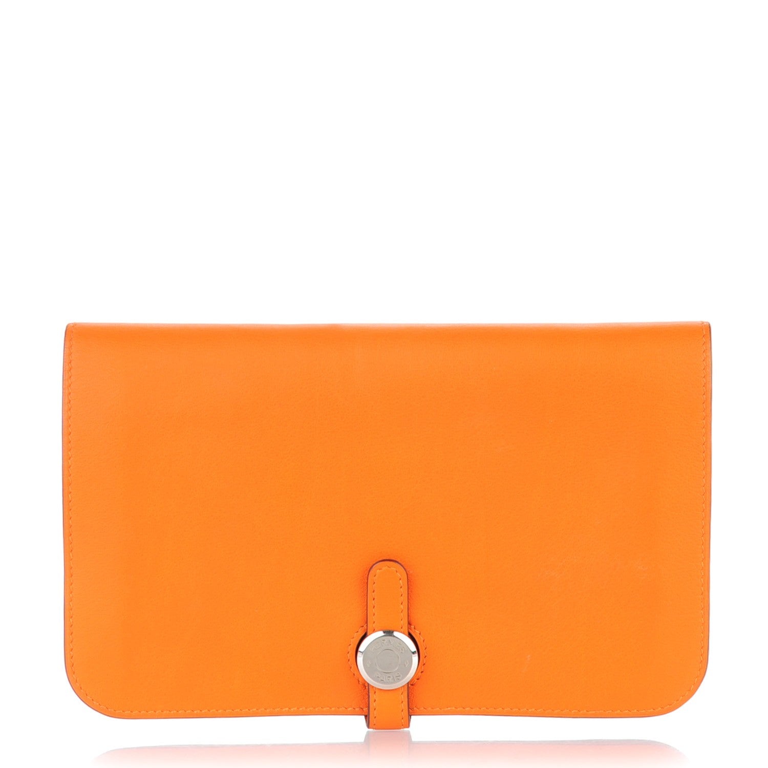Hermes Swift Dogon Duo Wallet Orange 1 of 10