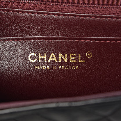 Chanel Lambskin Quilted Jumbo Single Flap Black 6 of 17