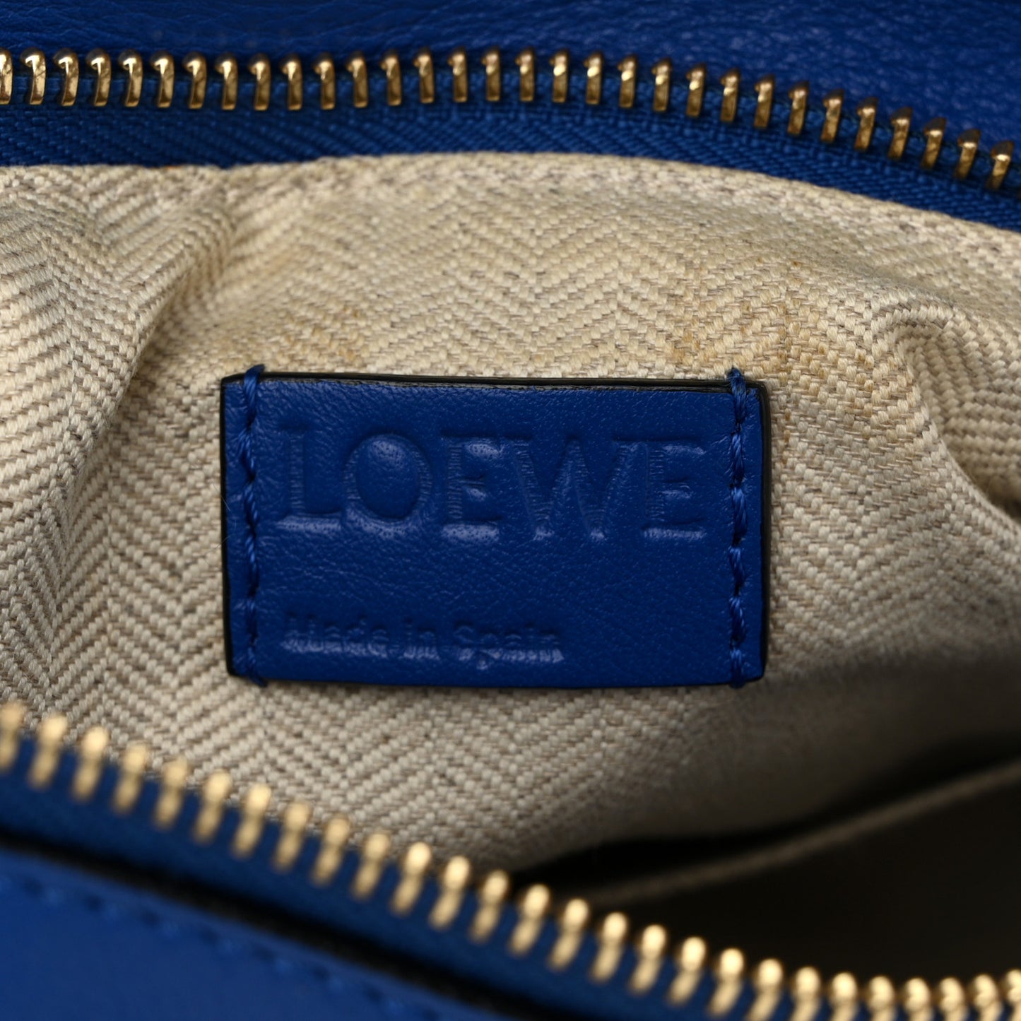 Calfskin Small Puzzle Bag Electric Blue
