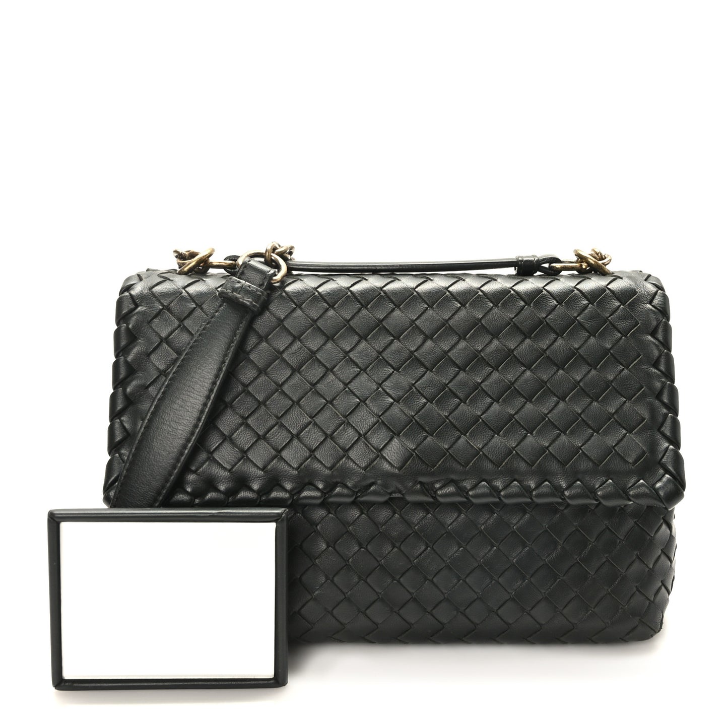 Nappa Intrecciato Small Olimpia Bag Black
