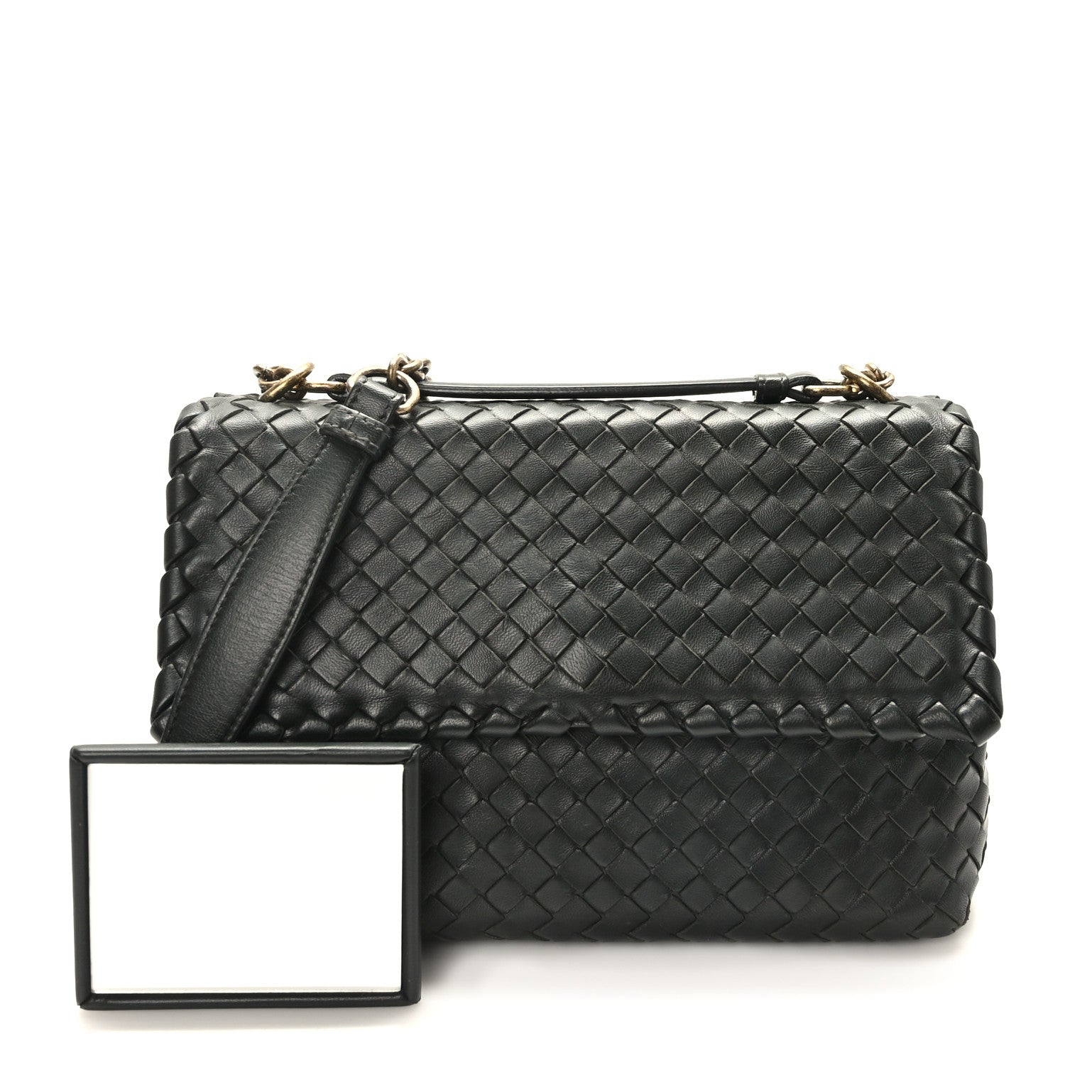 Bottega Veneta Nappa Intrecciato Small Olimpia Bag Black 1 of 10