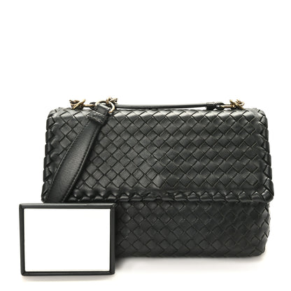 Bottega Veneta Nappa Intrecciato Small Olimpia Bag Black 1 of 10