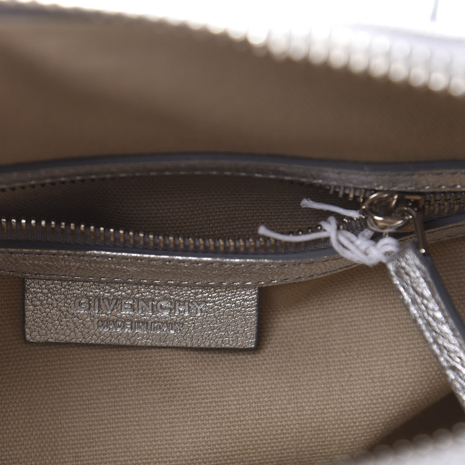 Givenchy Metallic Sugar Goatskin Small Antigona Silver 8 of 13