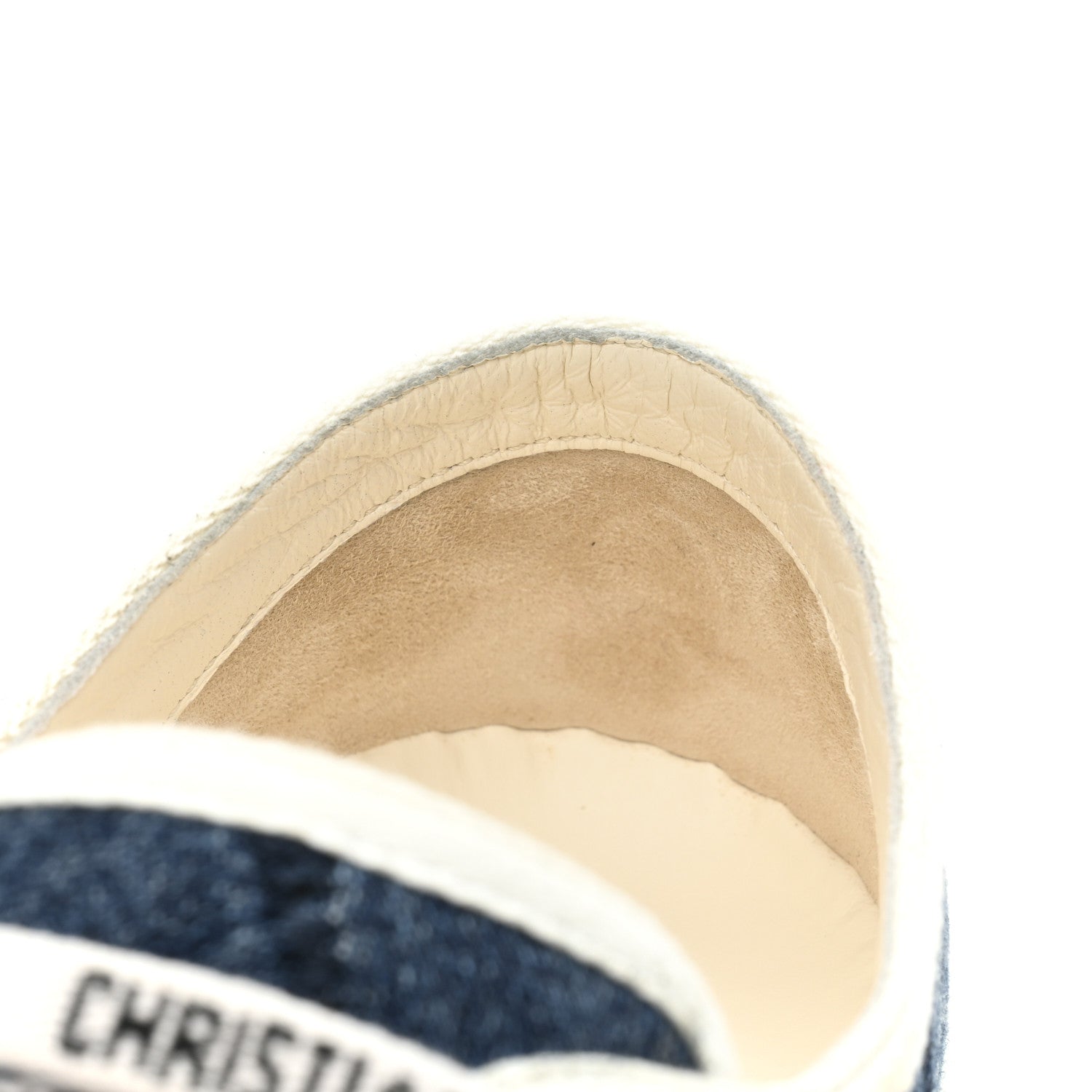Christian Dior Denim Patchwork Walk'n Dior Low Top Sneakers 37 Blue 11 of 14