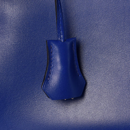 Hermes Tadelakt Birkin 30 Bleu Electrique 32 of 35