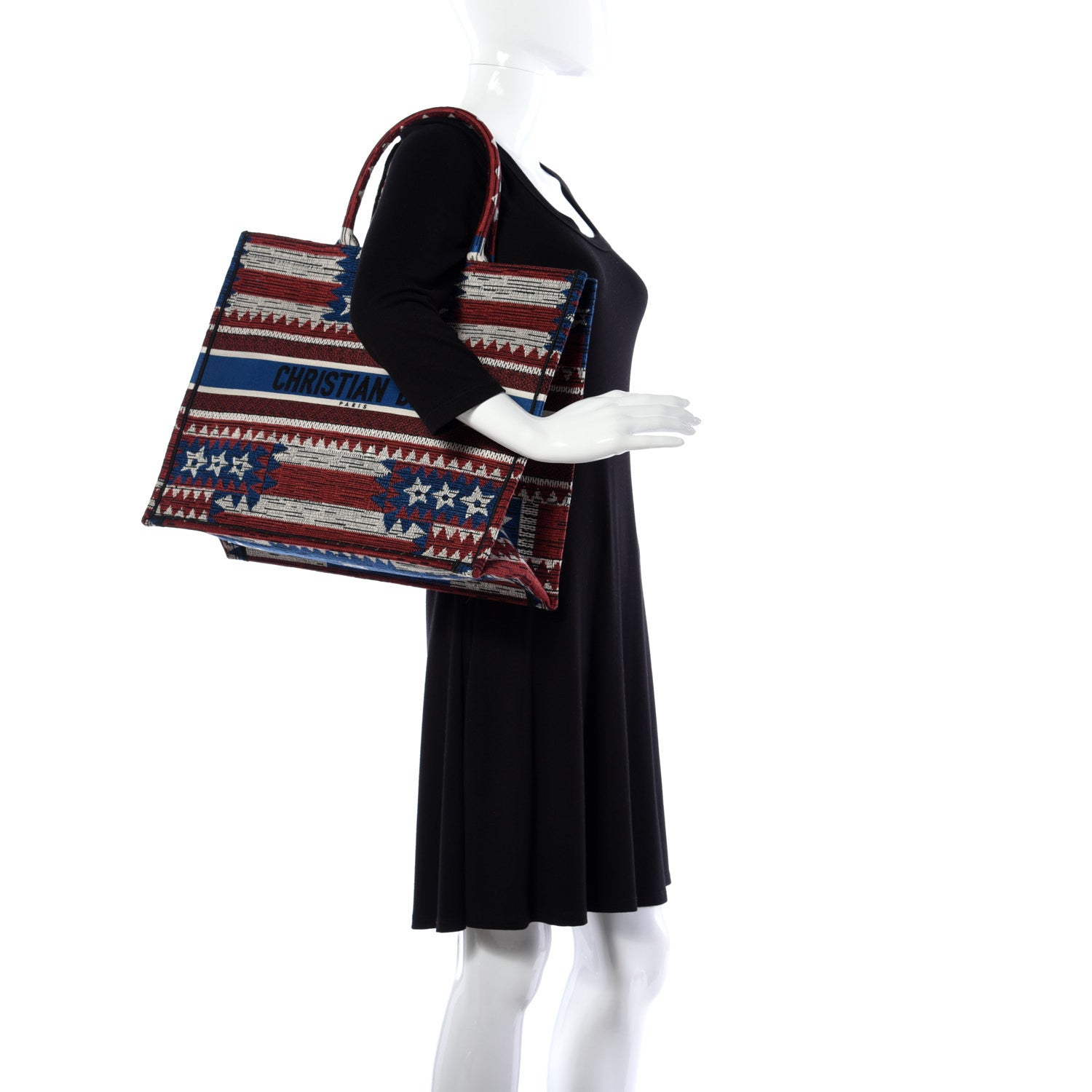 Christian Dior Canvas Embroidered Exclusive US Book Tote Multicolor 2 of 9