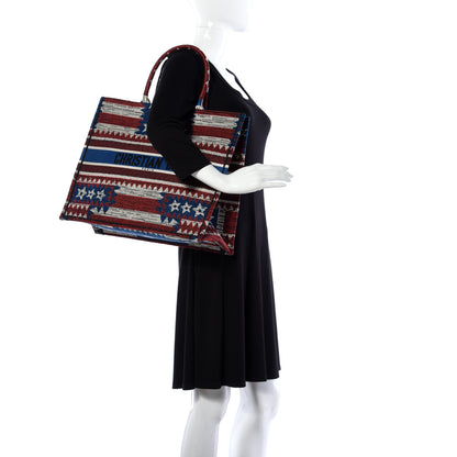 Christian Dior Canvas Embroidered Exclusive US Book Tote Multicolor 2 of 9