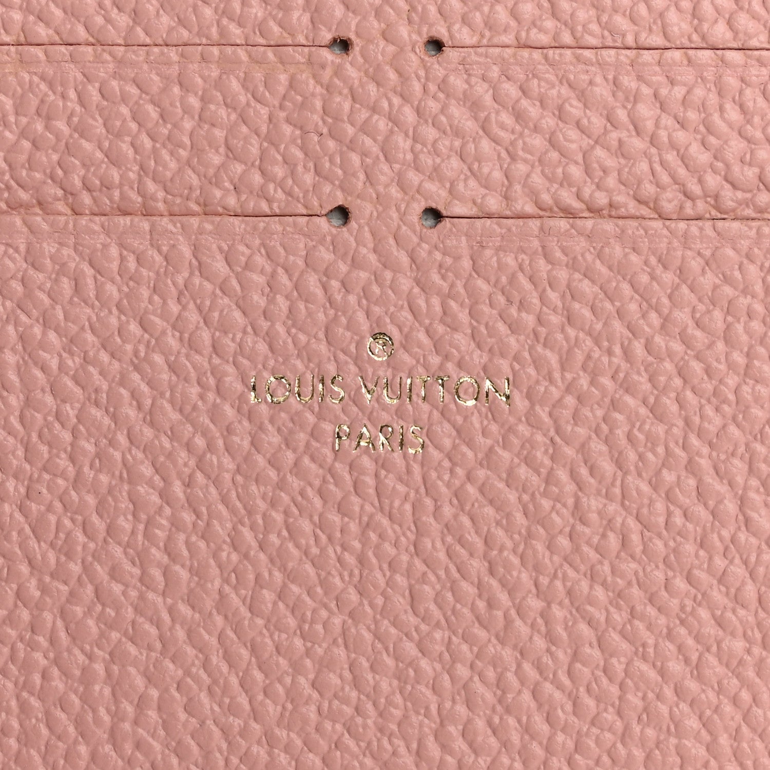 Louis Vuitton Calfskin Felicie Card Holder Insert Rose Ballerine 5 of 6