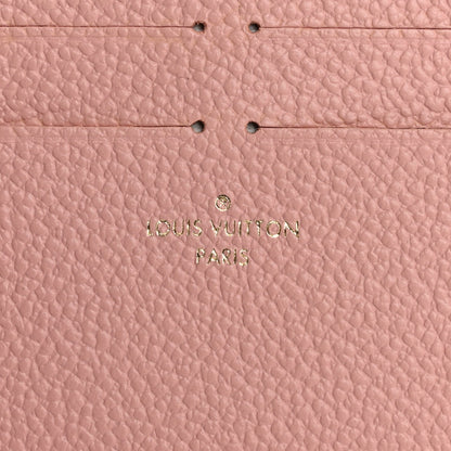 Louis Vuitton Calfskin Felicie Card Holder Insert Rose Ballerine 5 of 6
