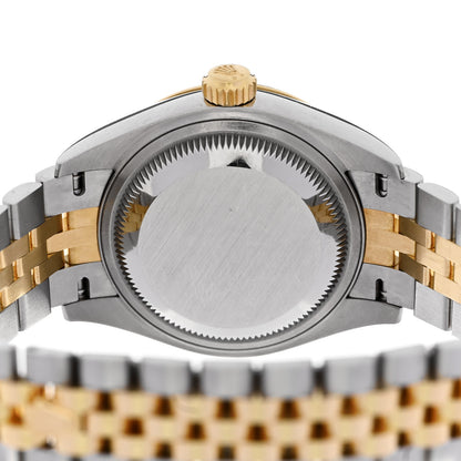 Rolex Stainless Steel 18K Yellow Gold 28mm Oyster Perpetual Datejust Watch Champagne Roman 279173 4 of 5