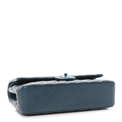 Chanel Caviar Quilted Medium Double Flap Navy 4 of 9