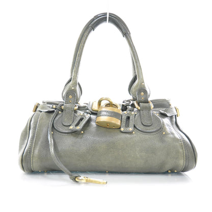 Chloe Leather Medium Paddington Satchel Kaki Green 1 of 15