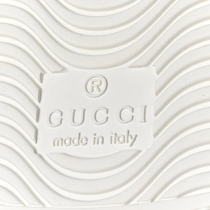 Gucci Calfskin Interlocking G Perforated Womens Ace Sneakers 38.5 White Grey Sky 7 of 9