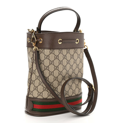 Gucci GG Supreme Monogram Web Small Ophidia Bucket Bag Brown 2 of 7