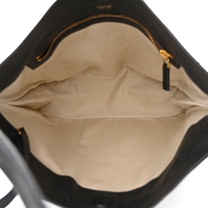 Tom Ford Pebbled Calfskin Large Alix Padlock Zip Hobo Bag Black 6 of 12