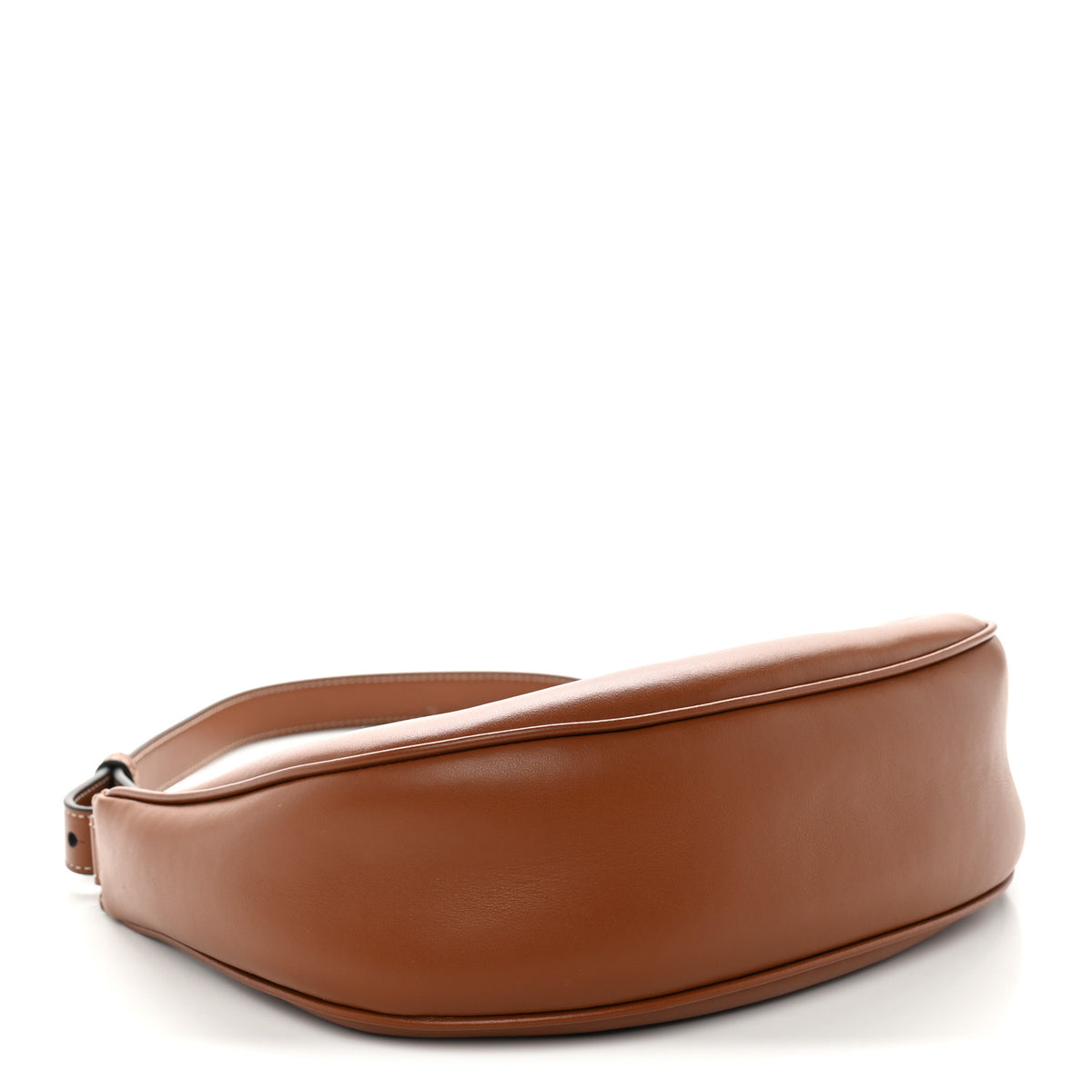 Smooth Calfskin Medium Strap Ava Triomphe Shoulder Bag Tan