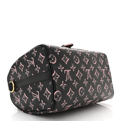 Louis Vuitton Monogram Fall for You Speedy Bandouliere 25 Black 4 of 10