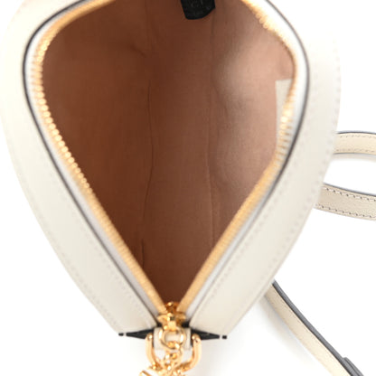 Gucci Textured Calfskin Web Mini Ophidia Round Shoulder Bag Mystic White 5 of 8
