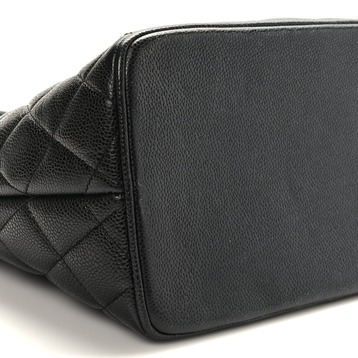 Caviar Quilted Medallion Tote Black