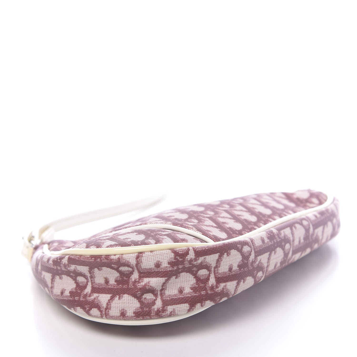 Christian Dior Monogram Mini Saddle Pochette Burgundy 4 of 10