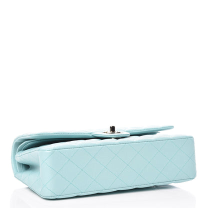 Chanel Caviar Quilted Medium Double Flap Light Blue 4 of 10