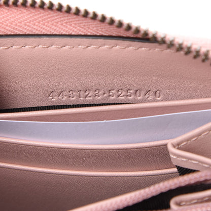 Gucci Calfskin Matelasse GG Marmont Zip Around Organizer Wallet Perfect Pink 6 of 7