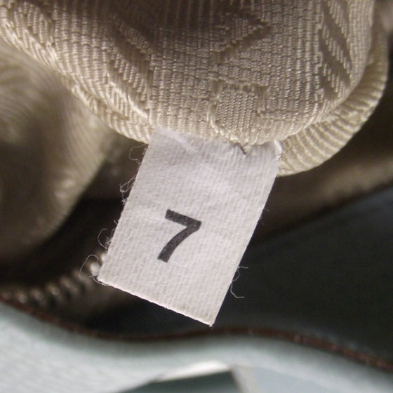 Vitello Daino Large Shoulder Bag Blue