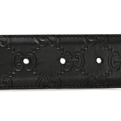 Gucci Calfskin Interlocking G 37mm Belt 80 32 Black 3 of 7