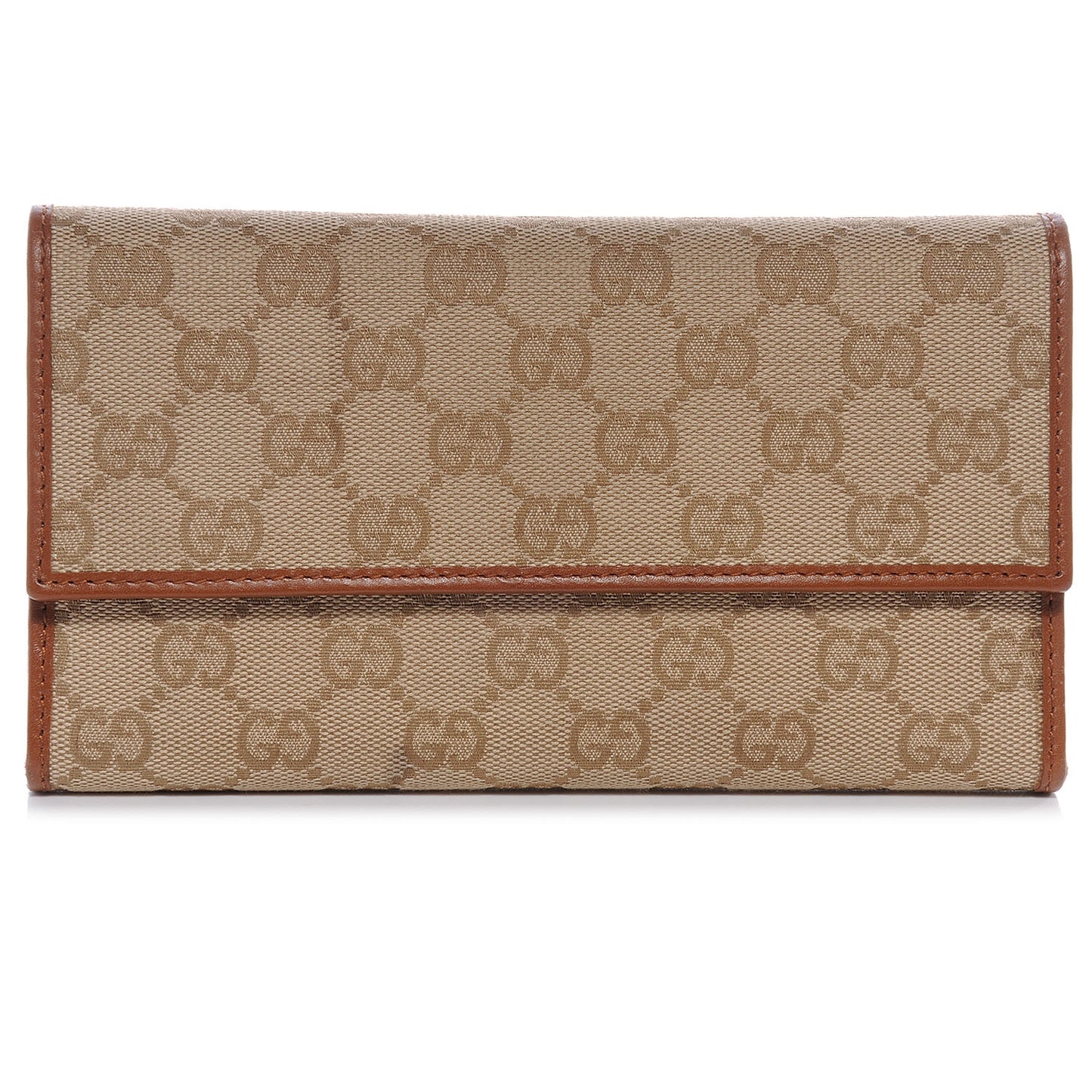 Signature Monogram Continental Wallet Brown
