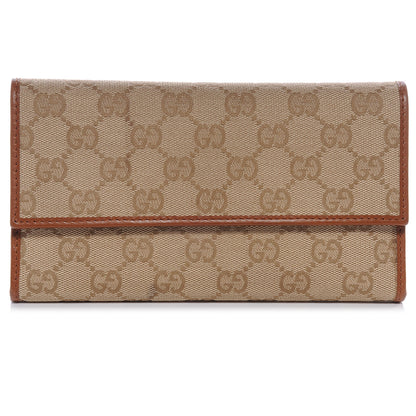 Gucci Signature Monogram Continental Wallet Brown 1 of 8