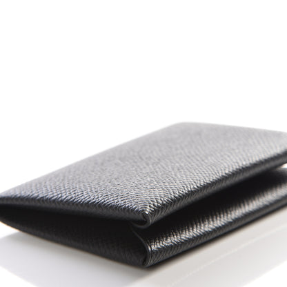 Hermes Epsom Calvi Card Case Black 5 of 8