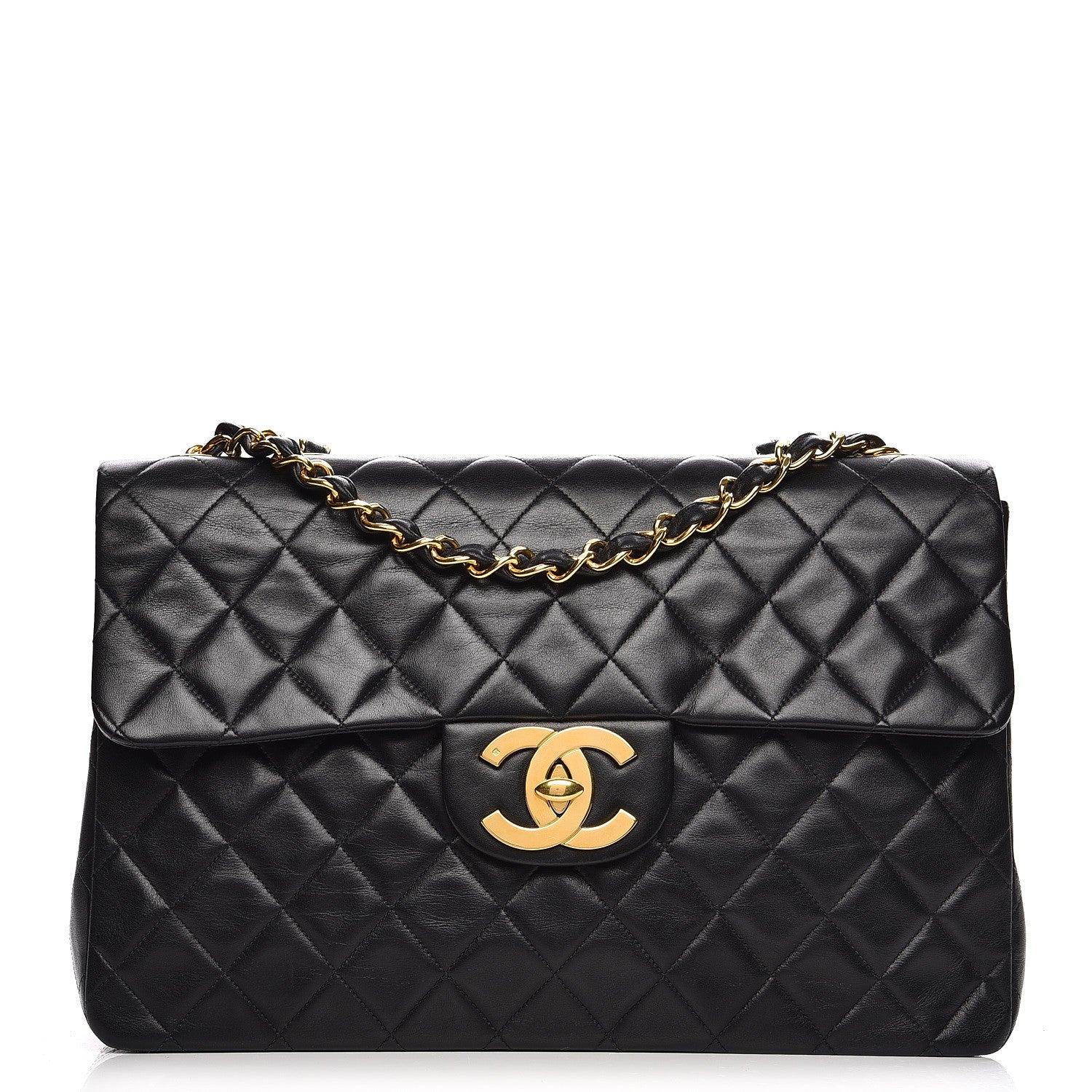 Chanel Lambskin XL Jumbo Flap Black 1 of 14