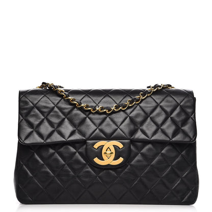 Chanel Lambskin XL Jumbo Flap Black 1 of 14