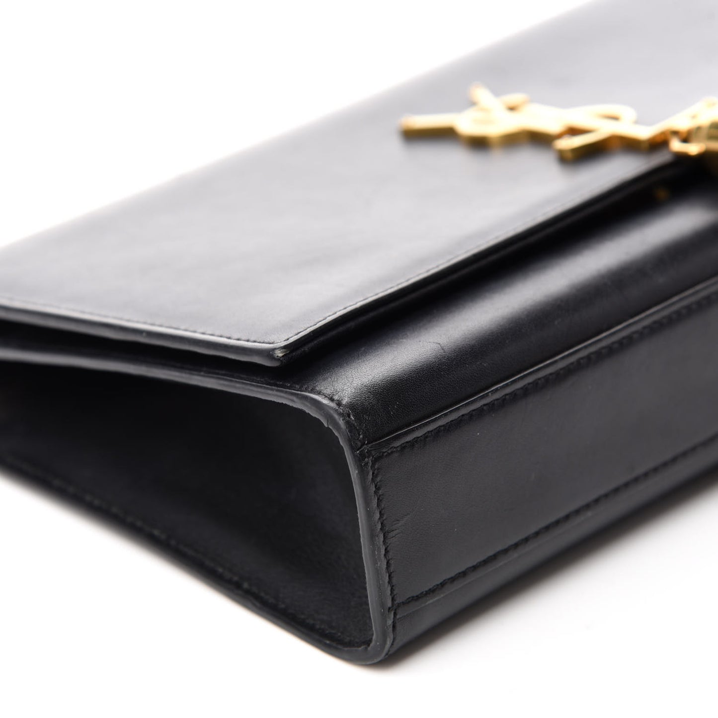 Smooth Calfskin Medium Classic Monogram Kate Tassel Satchel Black