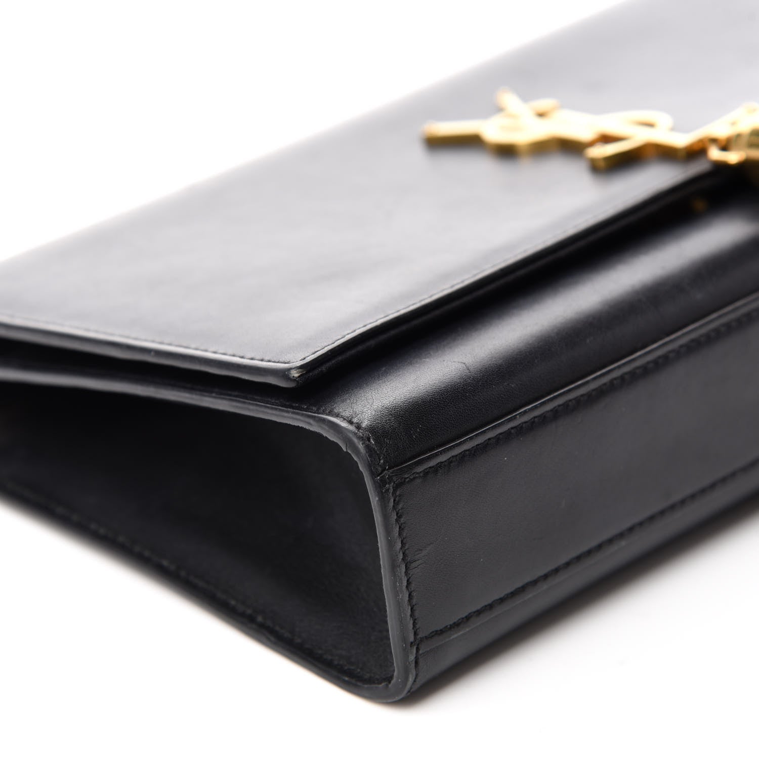 Saint Laurent Smooth Calfskin Medium Classic Monogram Kate Tassel Satchel Black 6 of 11