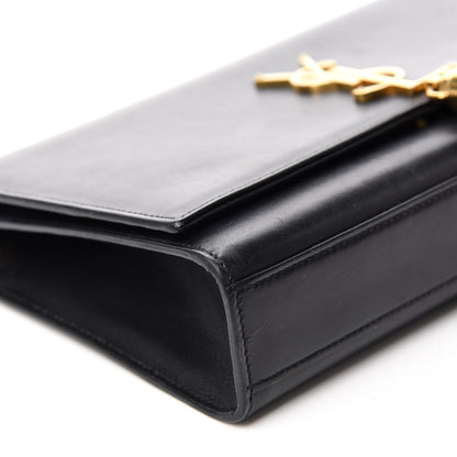 Saint Laurent Smooth Calfskin Medium Classic Monogram Kate Tassel Satchel Black 6 of 11