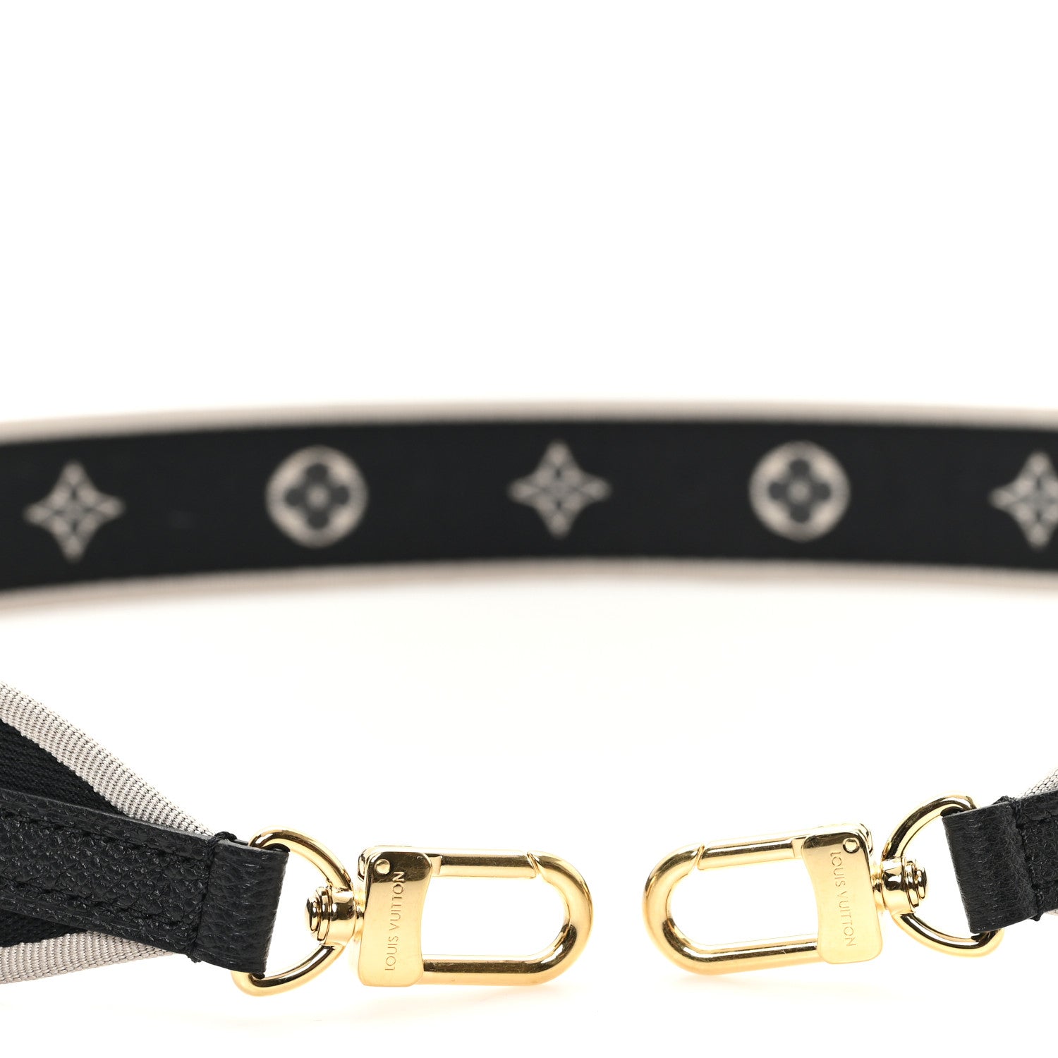 Louis Vuitton Jacquard Diane Shoulder Strap Black Ivory 3 of 3