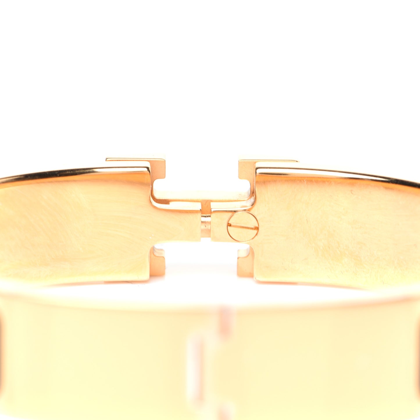 Enamel Narrow Clic Clac H Bracelet PM Black