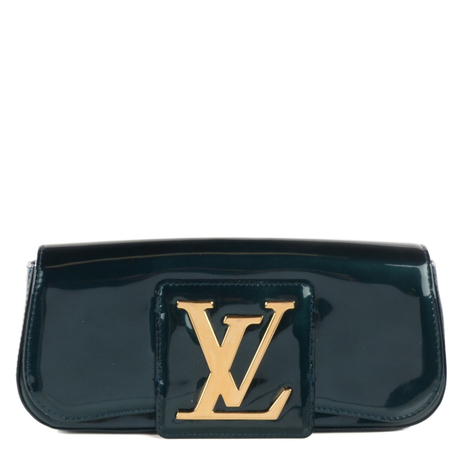 Louis Vuitton Patent Sobe Clutch Blue Nuit 1 of 7