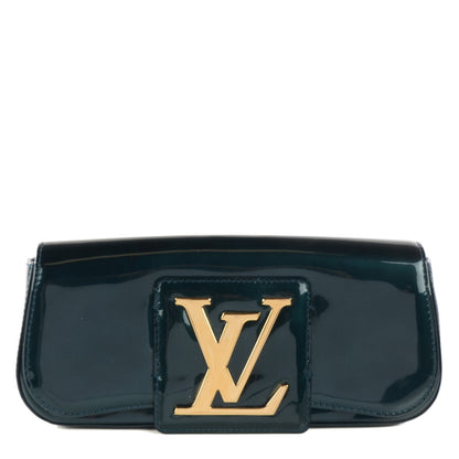 Louis Vuitton Patent Sobe Clutch Blue Nuit 1 of 7