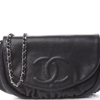 Chanel Caviar Half Moon Wallet On Chain WOC Black 11 of 11