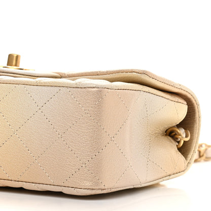 Chanel Metallic Goatskin Quilted Mini Rectangular Flap Gold 9 of 9