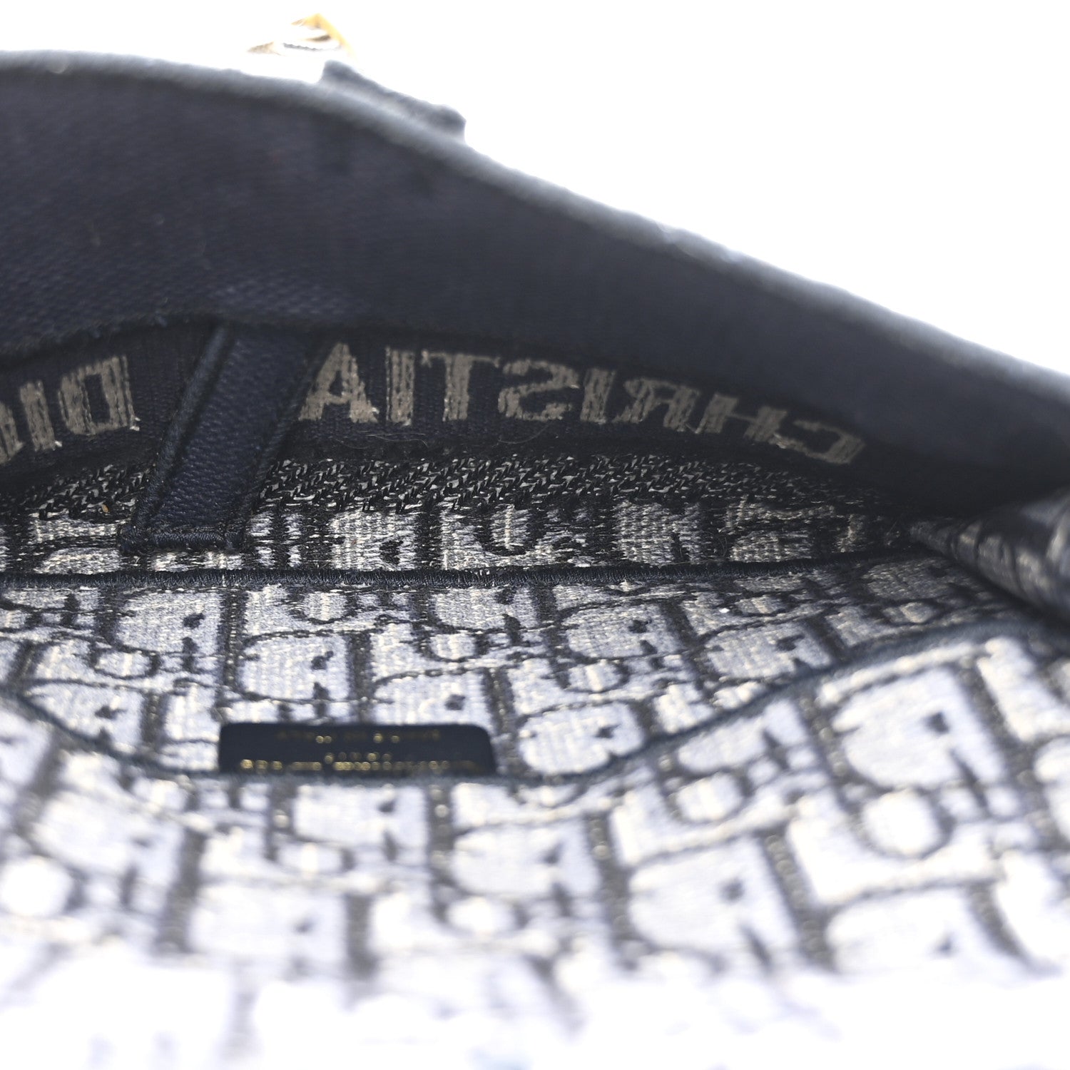 Christian Dior Oblique Slim Saddle Pouch Blue 5 of 12